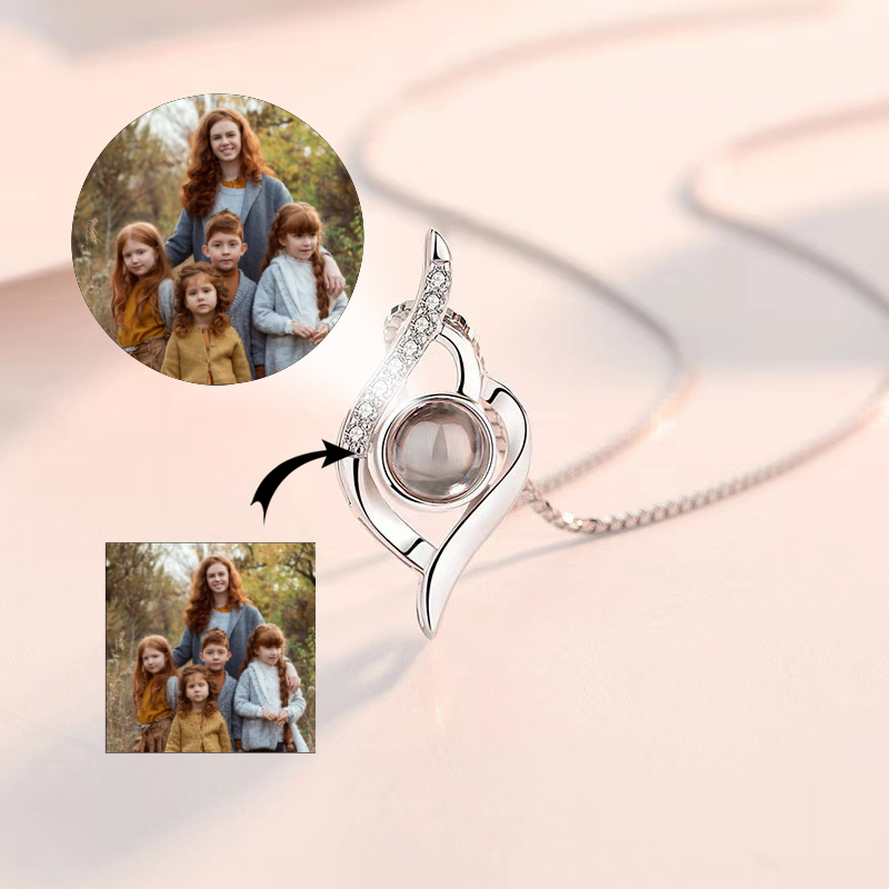 Dual Heart Projection Necklace