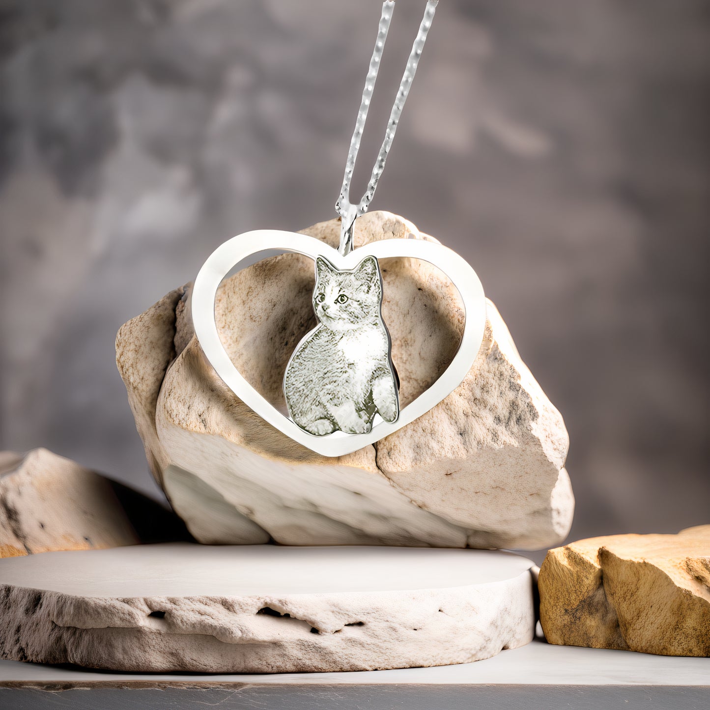 Halo Heart Necklace